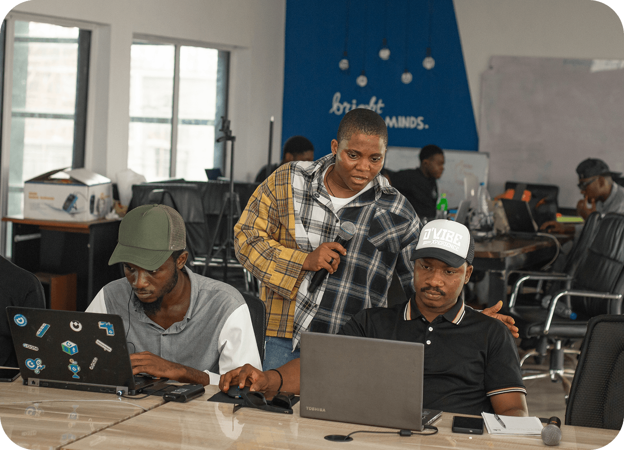 Collaborative workshop at tables