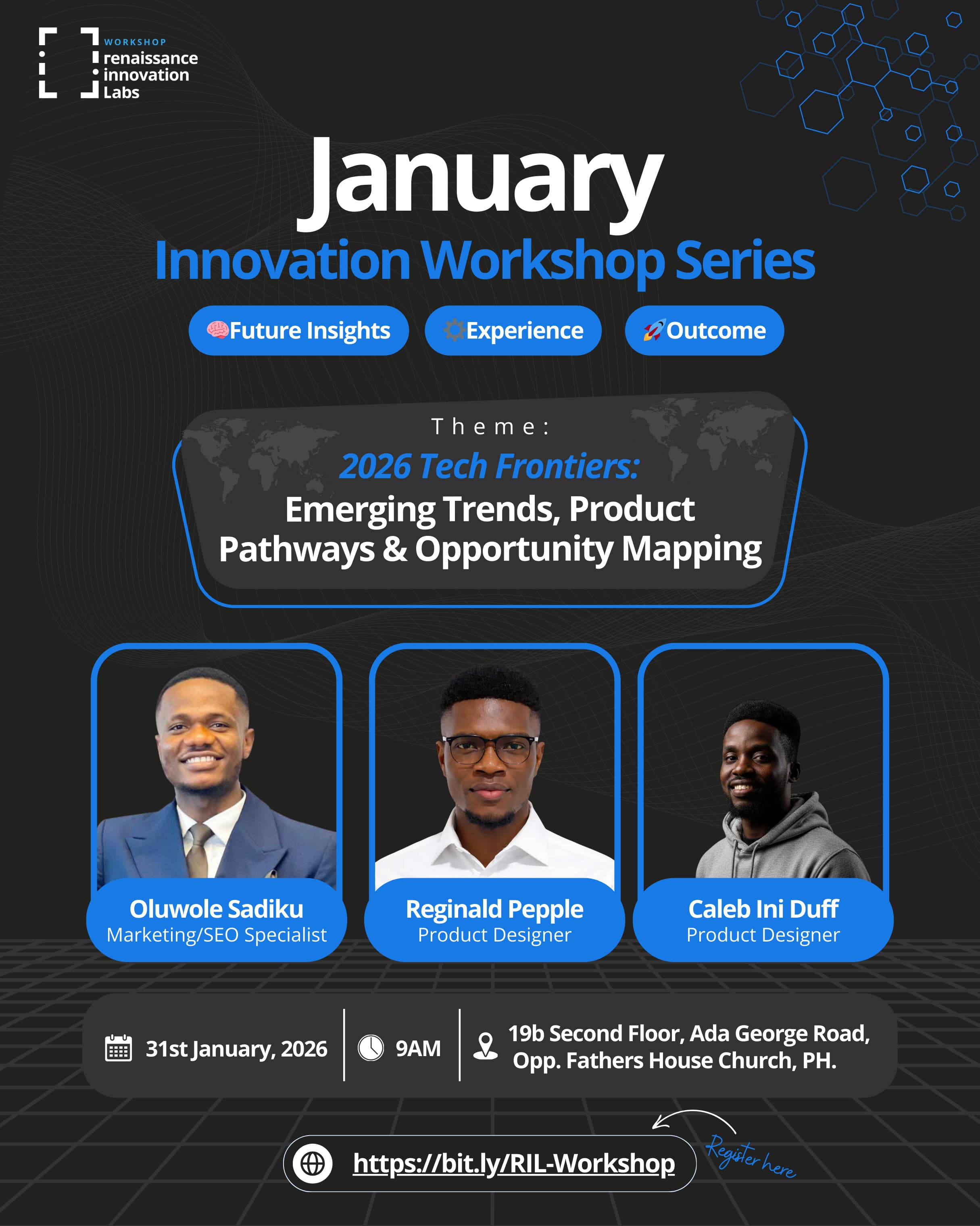 A Quick Reminder: Join Us This Saturday at the January Innovation Workshop